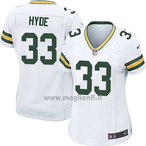 Maglia NFL Game Donna Green Bay Packers Hyde Bianco